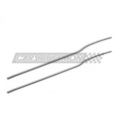 8B12400 MOLDURA DEL VIERTEAGUAS DELANTERO DE ACERO INOX PARA MINI (PAREJA)