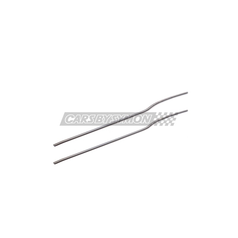 8B12400 MOLDURA DEL VIERTEAGUAS DELANTERO DE ACERO INOX PARA MINI (PAREJA)