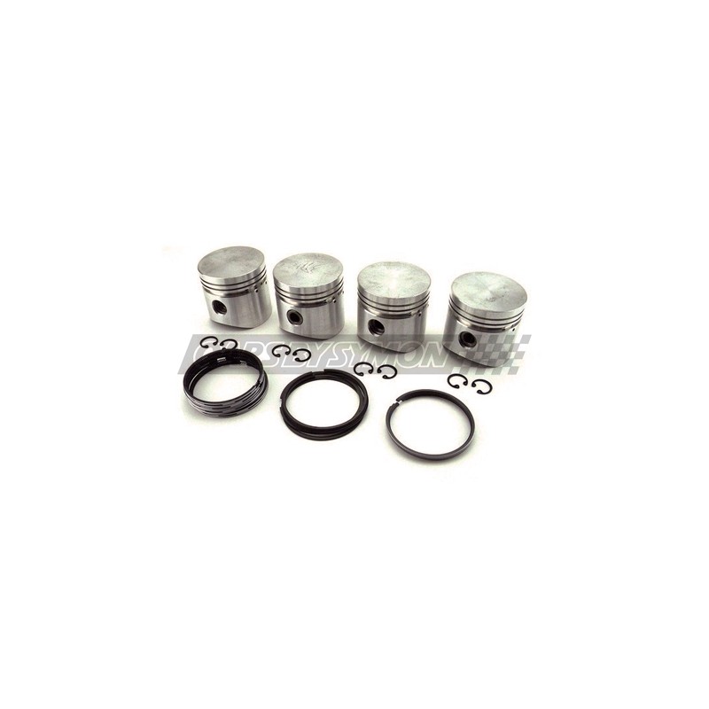 PISTON MINI 1000 PRE A CABEZA PLANA +020 (JUEGO) HEPOLITE (CIRCLIP)