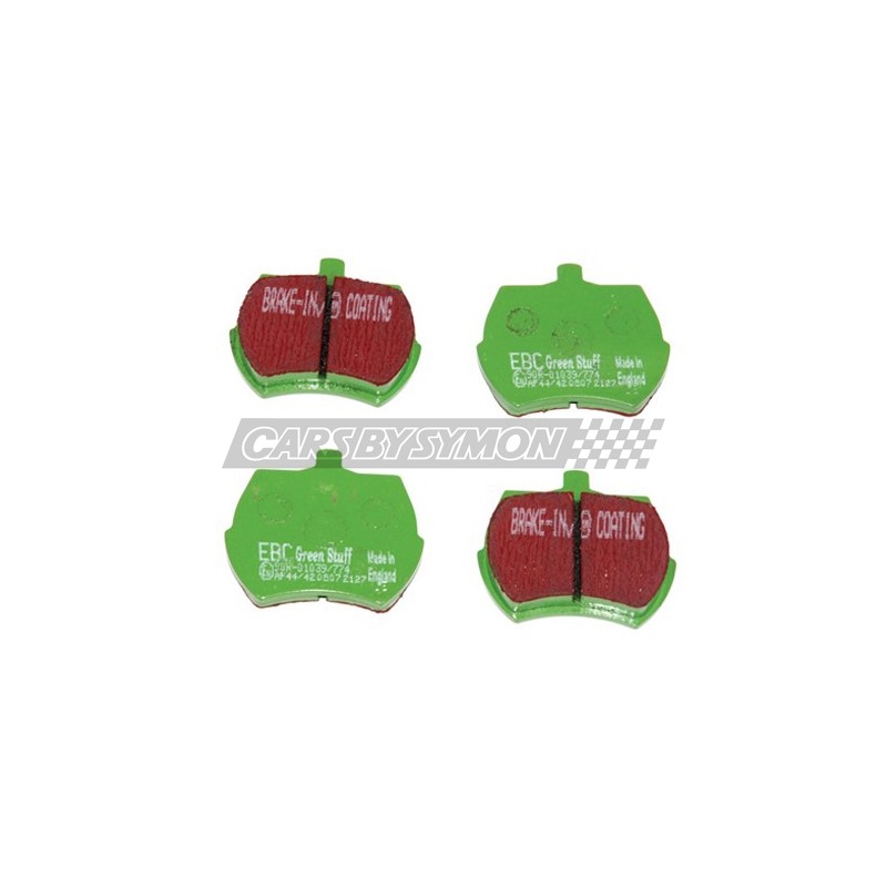 PASTILLAS FRENO MINI LLANTA 12"-13" TRIUMPH TR7 / MG MIDGET / SPRITE (JUEGO) EBC GREEN