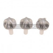 RP1161A KIT DE 3 POMOS MANDO CALEFACCION ALUMINIO MATE PARA MGTF