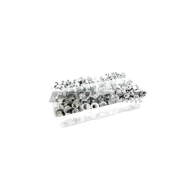 GMS116 CAJA TUERCAS MEDIDAS VARIAS UNF  NYLON