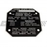 PLACA NUMERO CHASIS TRIUMPH...