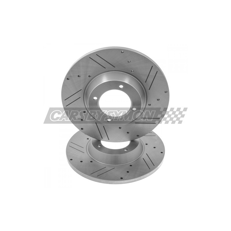 DISCO FRENO TRIUMPH TR4-6 RALLADO TROQUELADO (PAREJA) 27.4cm Ø