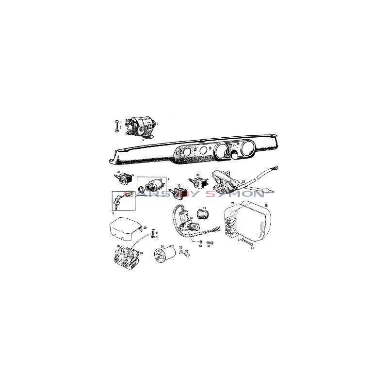 INTERRUPTORES SPRITE III Y MG MIDGET II 1964-67