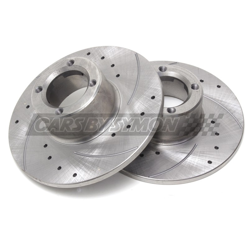DISCO FRENO MINI 8.4" RALLADO + PERFORADO (PAREJA)