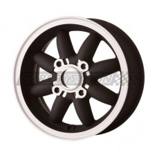 LLANTA 5X12 4X101.6 ET31 ROSE PETAL NEGRO MATE