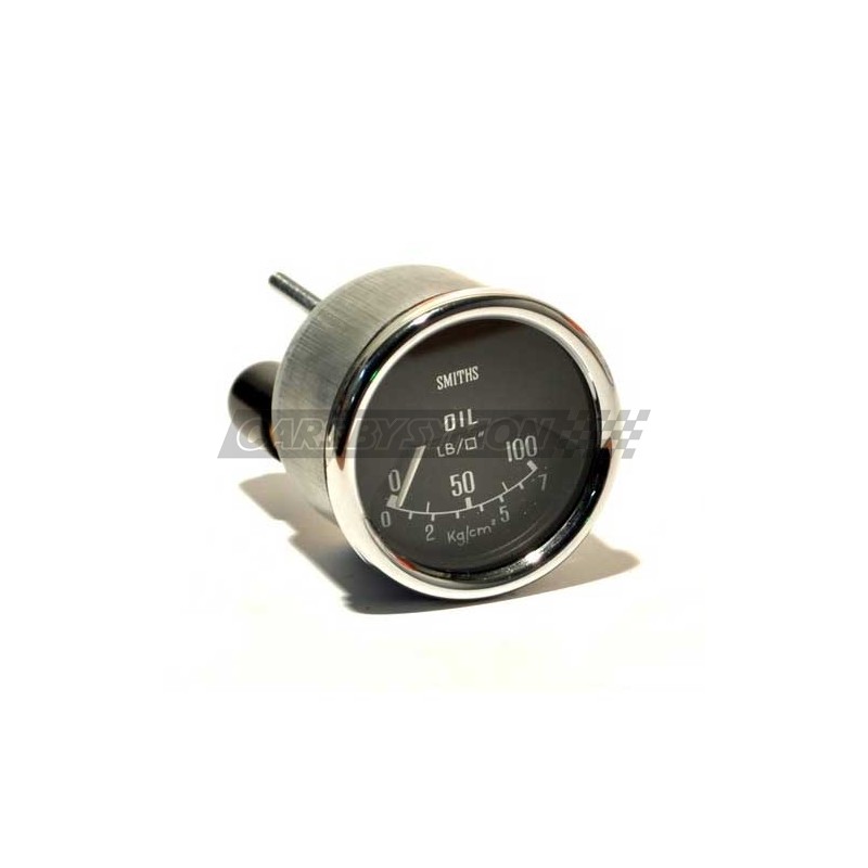 RELOJ PRESION ACEITE MINI MECANICO NEGRO (1/2 ESFERA)