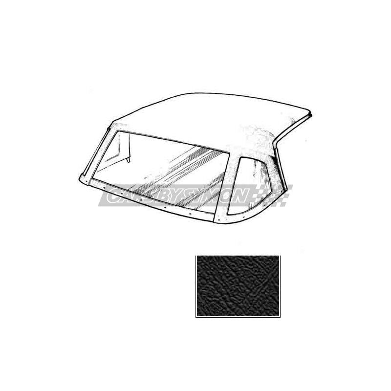 CAPOTA TRIUMPH TR5/6 NEGRA CON CREMALLERA
