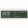 CRST130 ETIQUETA MOTOR CALEFACCION SMITHS MG B