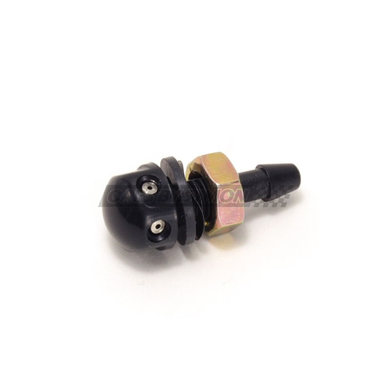 CHORRITO LIMPIAPARABRISAS MINI DOBLE PLASTICO NEGRO