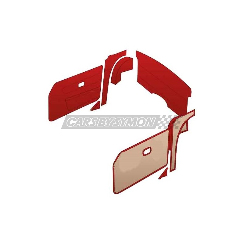 TAPIZADO MG MIDGET MK1/SPRITE MK2 RED 61-62